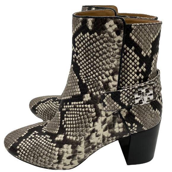 Tory Burch Kira Stamped Snake Print Leather Bootie - 8.5 - Picture 1 of 12